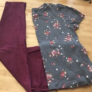 LOFT short sleeve floral tee